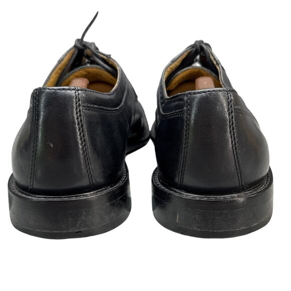 Brass Boot Vintage Black Leather Square Toe Lace Up Oxford Dress Shoe Men 11 - Picture 4 of 8